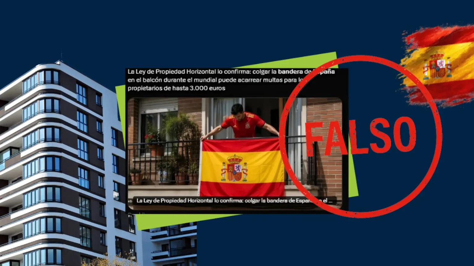 Desmienten bulo sobre multas por colgar la bandera española en balcones: qué dice realmente la ley
