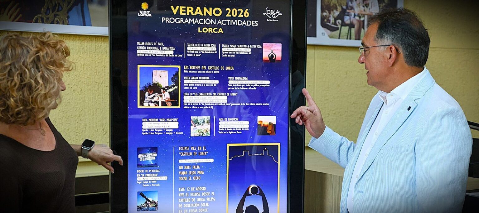 Lorca prepara agenda turística para el verano 2026 con eclipse solar y experiencias gastronómicas