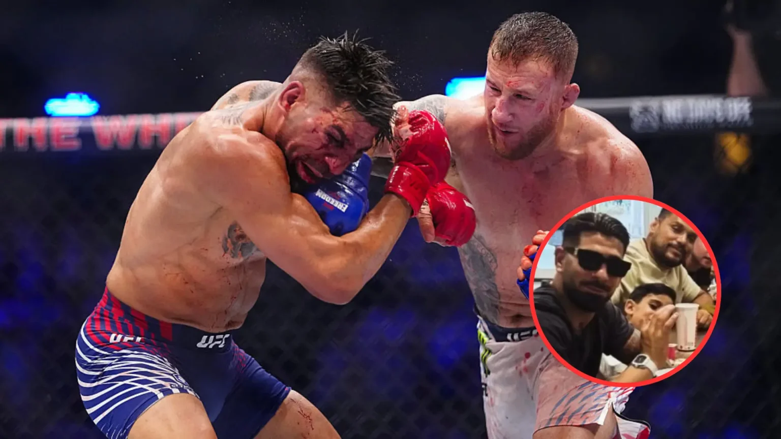 Ilia Topuria reaparece dos semanas después de sufrir graves lesiones oculares en su derrota contra Justin Gaethje