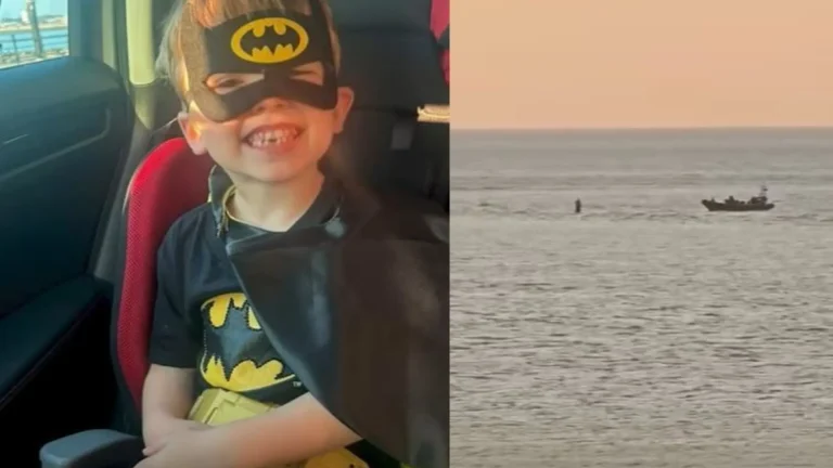 Niño de 5 años vestido de Batman alerta sobre un hombre en riesgo de ahogarse en Reino Unido Niño de 5 años vestido de Batman alerta sobre un hombre en riesgo de ahogarse en Reino Unido