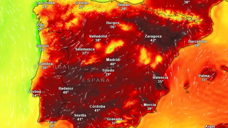 Ola de calor en España se extenderá hasta el viernes con máximas de 42°C y noches tórridas