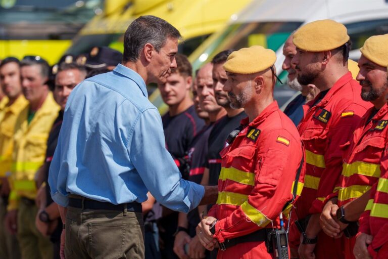 Pedro Sánchez reclama pacto de Estado contra el cambio climático tras incendio mortal en Los Gallardos