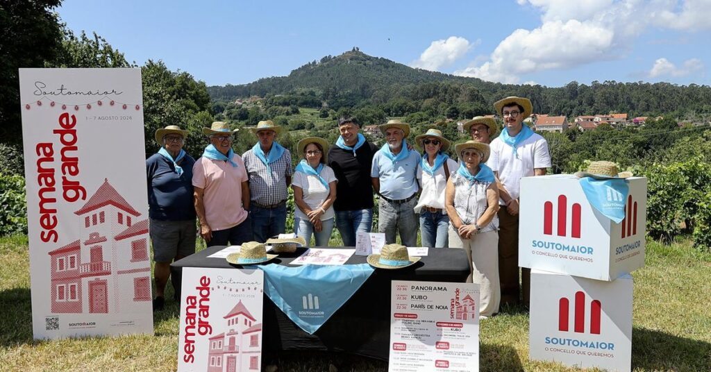 Soutomaior presenta la programación de su Semana Grande 2026 con música, gastronomía y servicio de transporte gratuito