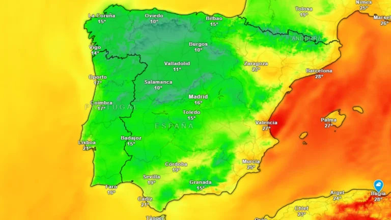 Al menos 13 capitales de España registrarán temperaturas por debajo de 10°C este viernes por la mañana