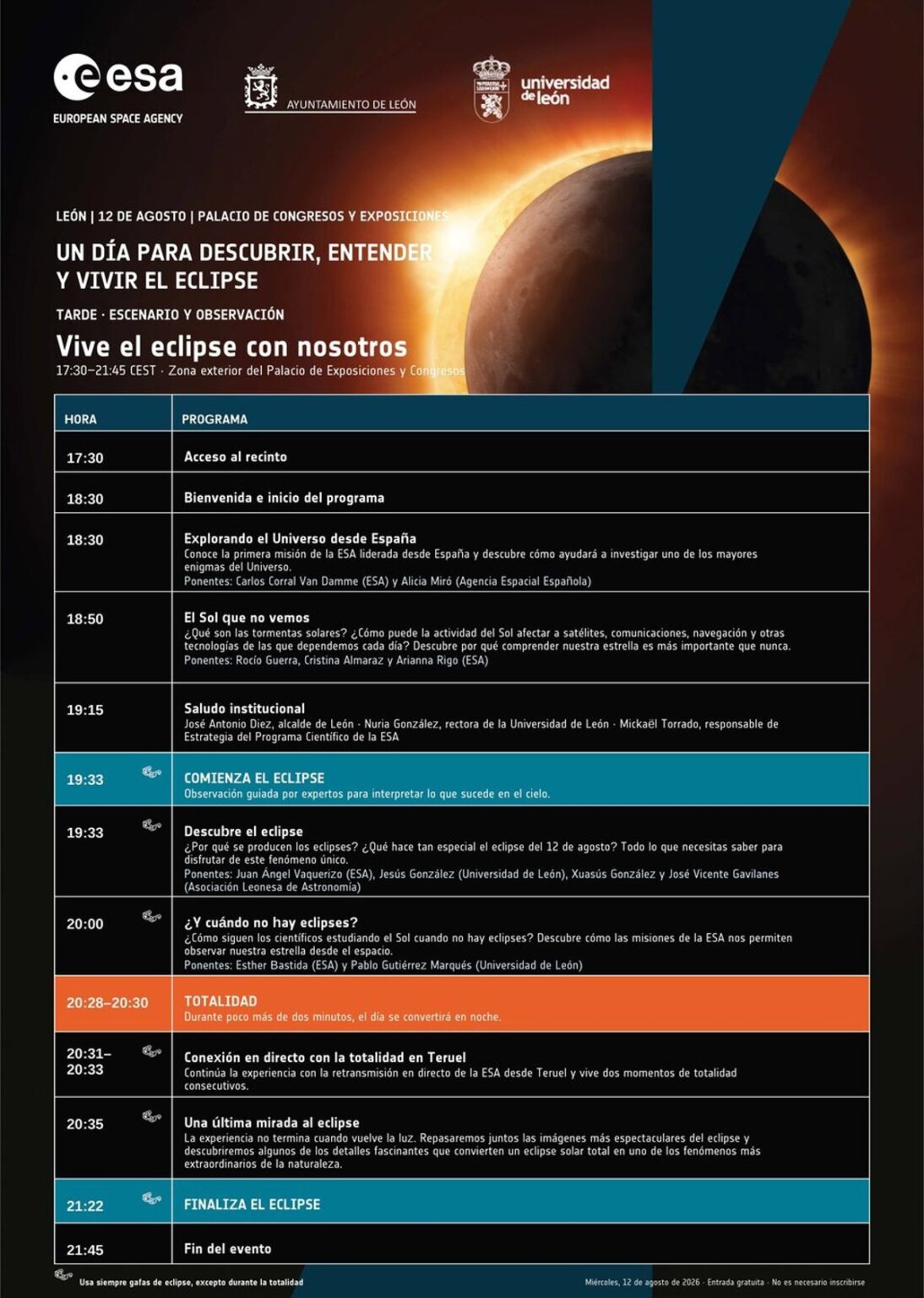 Imposibilidad de redactar artículo sobre eclipse en León por falta de información verificable