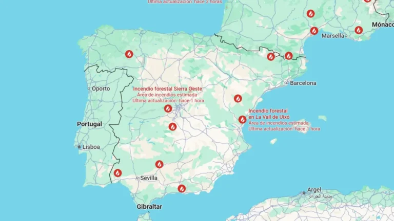 España enfrenta el peor incendio de su historia: más de 95,000 personas afectadas en tres comunidades