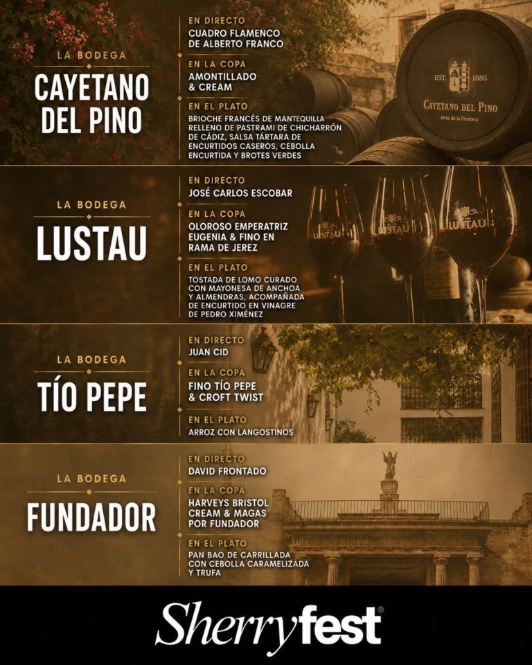 Sherryfest 2026 propone una cata urbana por cuatro bodegas históricas de Jerez