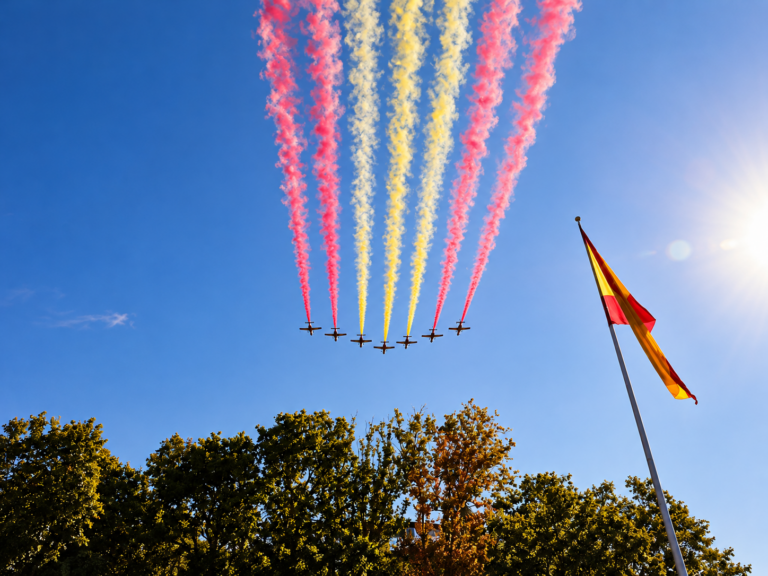 Desfile militar de la Fiesta Nacional de España en Madrid